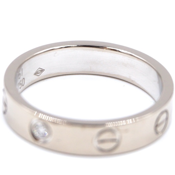 18k Rare 1p Diamond Love 3.5mm Wide Size 51 6 Ring - Picture 6 of 8